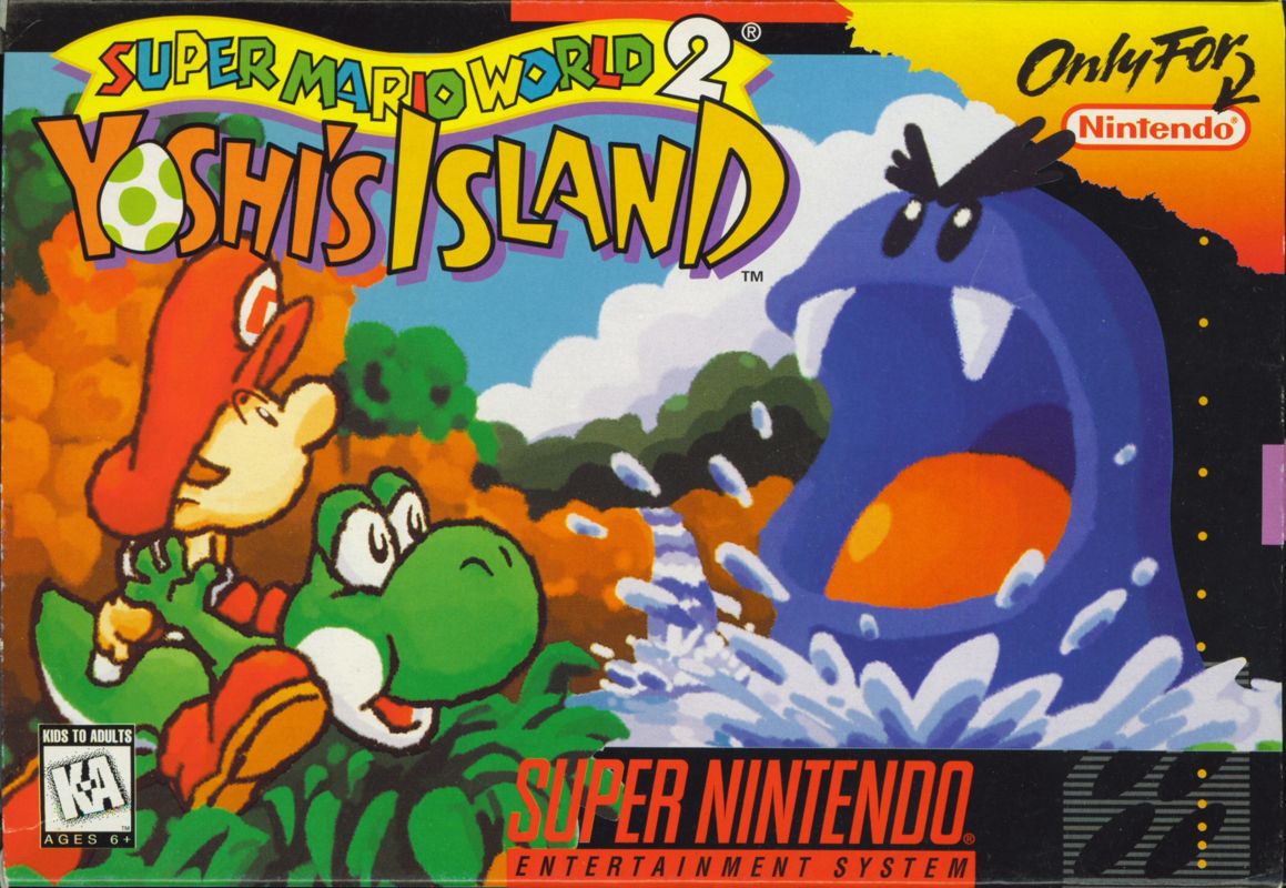 Super Mario World 2 Yoshi's Island box art for Super Famicom